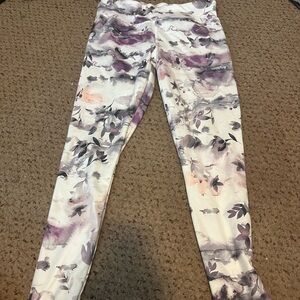 Jockey Leggings in Purple and White Floral